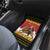 Belgium Christmas Personalized Car Mats Santa Riding Lion - Wonder Print Shop