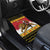 Belgium Christmas Personalized Car Mats Santa Riding Lion - Wonder Print Shop