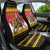 Belgium Christmas Personalized Car Seat Cover Santa Riding Lion - Wonder Print Shop