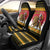 Belgium Christmas Personalized Car Seat Cover Santa Riding Lion - Wonder Print Shop