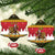 Belgium Christmas Personalized Ceramic Ornament Santa Riding Lion - Wonder Print Shop