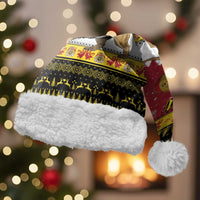 Belgium Christmas Personalized Christmas Santa Hat Santa Riding Lion - Wonder Print Shop
