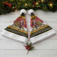 Belgium Christmas Personalized Christmas Santa Hat Santa Riding Lion - Wonder Print Shop