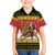 Belgium Christmas Personalized Family Matching Off The Shoulder Long Sleeve Dress and Hawaiian Shirt Santa Riding Lion - Wonder Print Shop