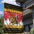 Belgium Christmas Personalized Garden Flag Santa Riding Lion - Wonder Print Shop