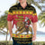 Belgium Christmas Personalized Hawaiian Shirt Santa Riding Lion - Wonder Print Shop