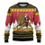 Belgium Christmas Personalized Ugly Christmas Sweater Santa Riding Lion - Wonder Print Shop
