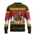 Belgium Christmas Personalized Ugly Christmas Sweater Santa Riding Lion - Wonder Print Shop