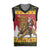 Belgium Christmas Personalized Christmas Knitted V-Neck Vest Santa Riding Lion - Wonder Print Shop