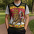 Belgium Christmas Personalized Christmas Knitted V-Neck Vest Santa Riding Lion - Wonder Print Shop