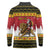 Belgium Christmas Personalized Long Sleeve Polo Shirt Santa Riding Lion - Wonder Print Shop