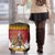 Belgium Christmas Personalized Luggage Cover Santa Riding Lion - Wonder Print Shop