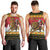 Belgium Christmas Personalized Men Tank Top Santa Riding Lion - Wonder Print Shop