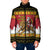 Belgium Christmas Personalized Padded Jacket Santa Riding Lion - Wonder Print Shop
