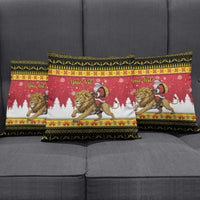 Belgium Christmas Personalized Pillow Cover Santa Riding Lion - Wonder Print Shop