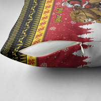 Belgium Christmas Personalized Pillow Cover Santa Riding Lion - Wonder Print Shop