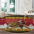 Belgium Christmas Personalized Round Carpet Santa Riding Lion - Wonder Print Shop