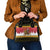 Belgium Christmas Personalized Shoulder Handbag Santa Riding Lion - Wonder Print Shop