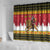 Belgium Christmas Personalized Shower Curtain Santa Riding Lion - Wonder Print Shop