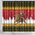 Belgium Christmas Personalized Shower Curtain Santa Riding Lion - Wonder Print Shop
