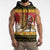 Belgium Christmas Personalized Sleeveless Hoodie Santa Riding Lion - Wonder Print Shop