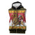 Belgium Christmas Personalized Sleeveless Zip Hoodie Santa Riding Lion - Wonder Print Shop