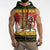 Belgium Christmas Personalized Sleeveless Zip Hoodie Santa Riding Lion - Wonder Print Shop