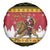 Belgium Christmas Personalized Spare Tire Cover Santa Riding Lion - Wonder Print Shop