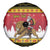 Belgium Christmas Personalized Spare Tire Cover Santa Riding Lion - Wonder Print Shop