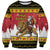 Belgium Christmas Personalized Sweatshirt Santa Riding Lion - Wonder Print Shop