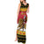 Belgium Christmas Personalized Tank Maxi Dress Santa Riding Lion - Wonder Print Shop