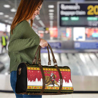 Belgium Christmas Personalized Travel Bag Santa Riding Lion - Wonder Print Shop