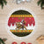 Belgium Christmas Personalized Tree Skirt Santa Riding Lion - Wonder Print Shop