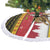 Belgium Christmas Personalized Tree Skirt Santa Riding Lion - Wonder Print Shop