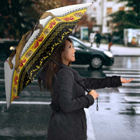 Belgium Christmas Personalized Umbrella Santa Riding Lion - Wonder Print Shop