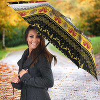 Belgium Christmas Personalized Umbrella Santa Riding Lion - Wonder Print Shop