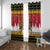 Belgium Christmas Personalized Window Curtain Santa Riding Lion - Wonder Print Shop