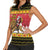 Belgium Christmas Personalized Women Sleeveless Polo Shirt Santa Riding Lion - Wonder Print Shop