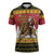 Belgium Christmas Personalized Zipper Polo Shirt Santa Riding Lion - Wonder Print Shop