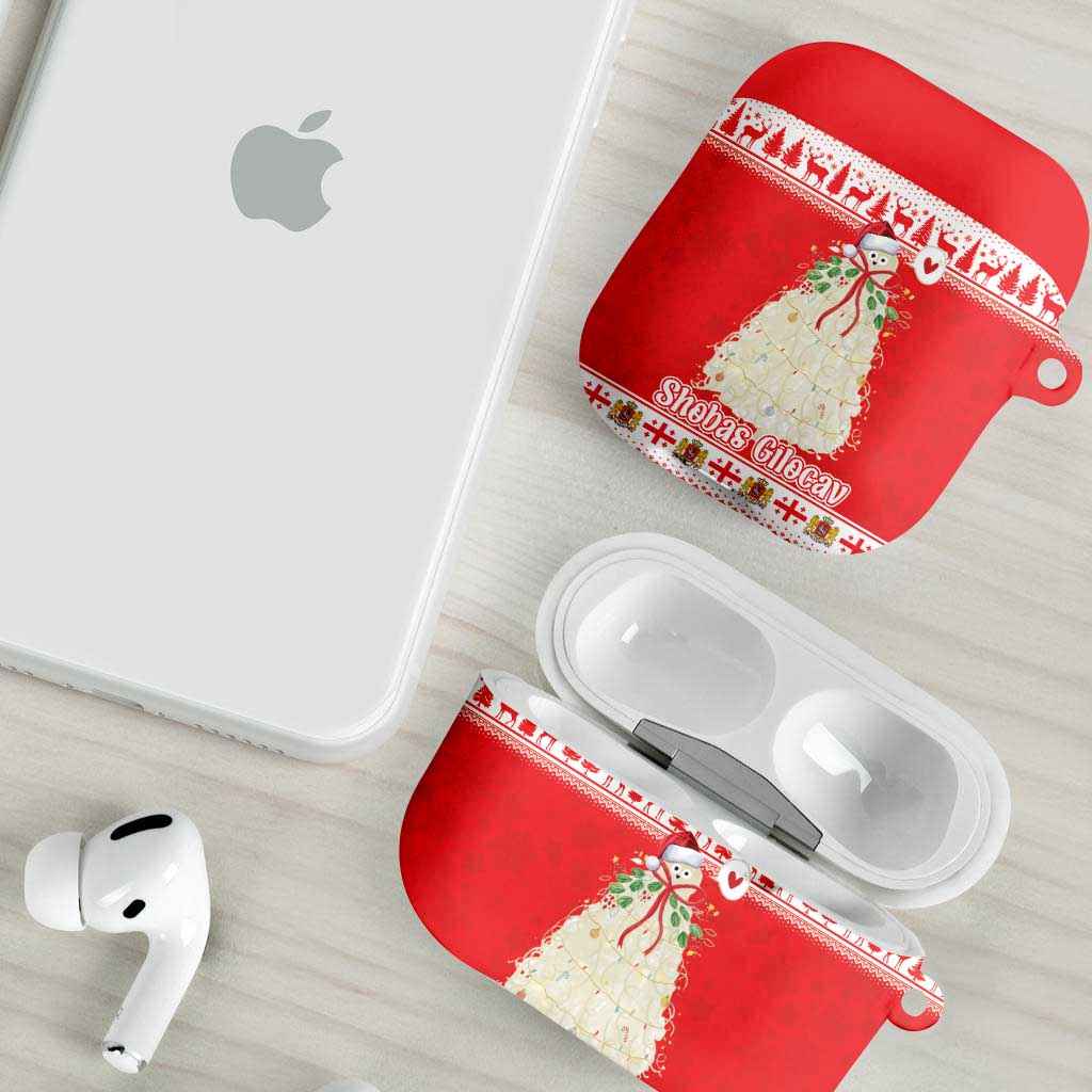 Georgia Christmas Chichilaki AirPods Case Celebrate Georgian Tradition - Wonder Print Shop