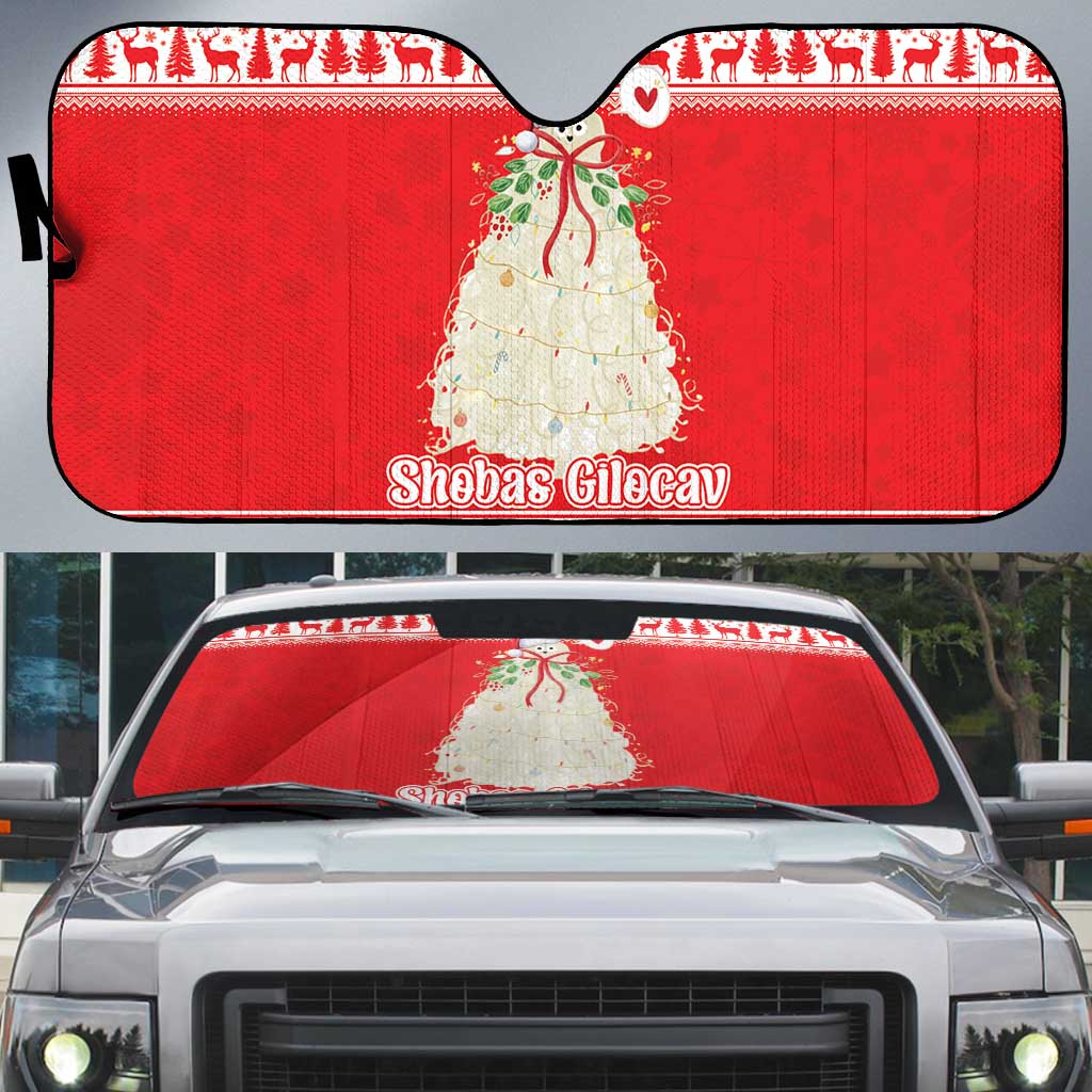 Georgia Christmas Chichilaki Auto Sun Shade Celebrate Georgian Tradition - Wonder Print Shop