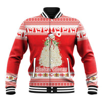 Georgia Christmas Chichilaki Baseball Jacket Celebrate Georgian Tradition - Wonder Print Shop