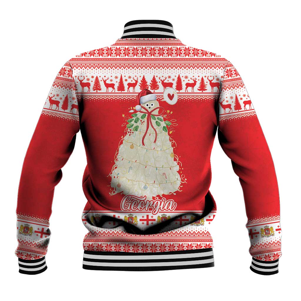 Georgia Christmas Chichilaki Baseball Jacket Celebrate Georgian Tradition - Wonder Print Shop
