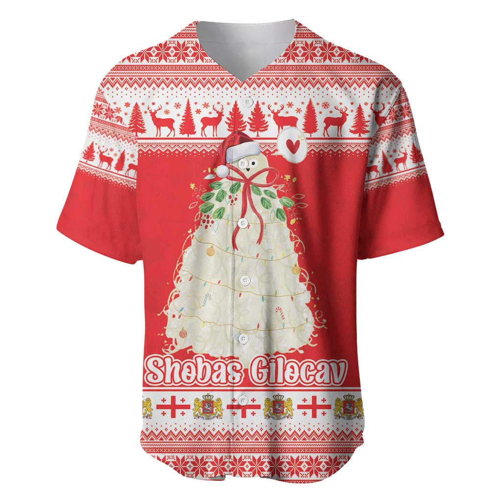Georgia Christmas Chichilaki Baseball Jersey Celebrate Georgian Tradition - Wonder Print Shop