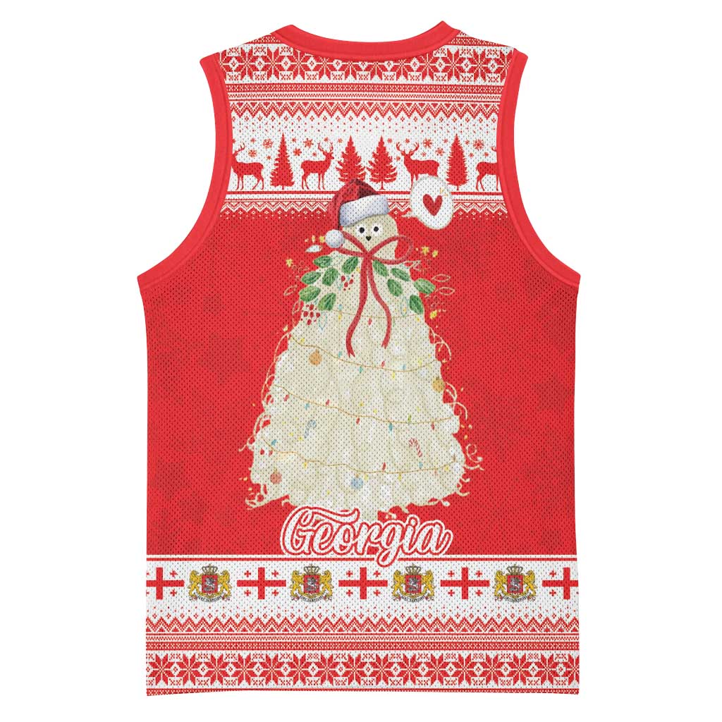 Georgia Christmas Chichilaki Basketball Jersey Celebrate Georgian Tradition - Wonder Print Shop