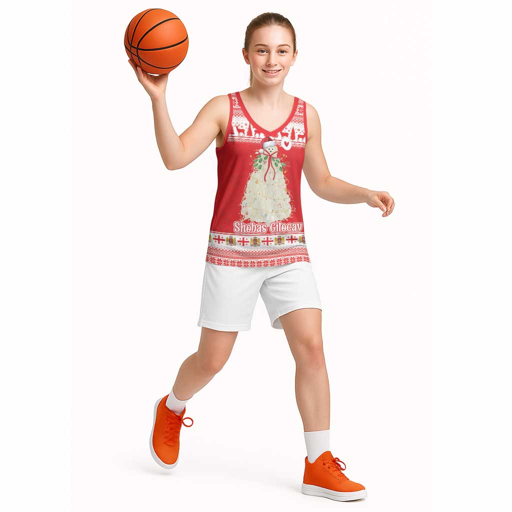 Georgia Christmas Chichilaki Basketball Jersey Celebrate Georgian Tradition - Wonder Print Shop