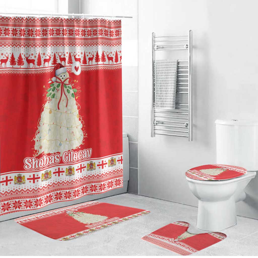 Georgia Christmas Chichilaki Bathroom Set Celebrate Georgian Tradition - Wonder Print Shop