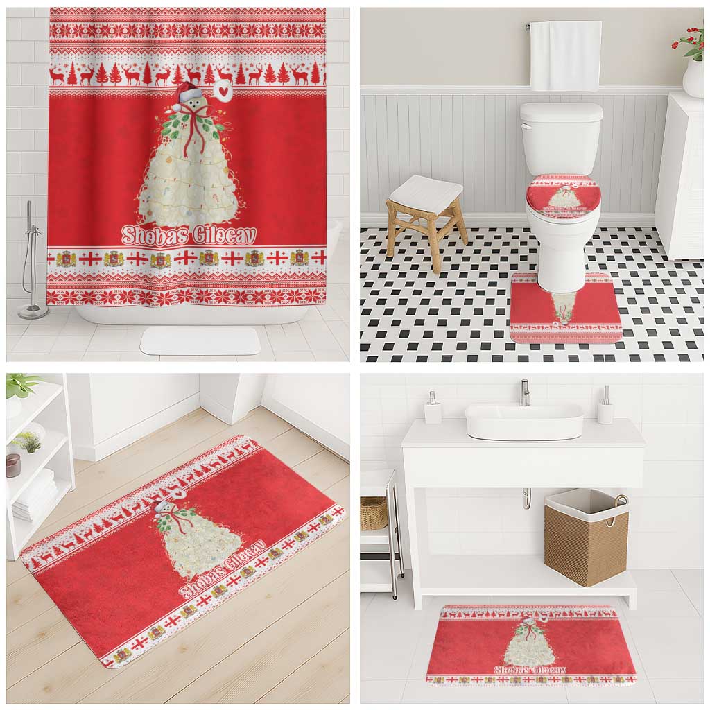 Georgia Christmas Chichilaki Bathroom Set Celebrate Georgian Tradition - Wonder Print Shop