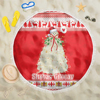 Georgia Christmas Chichilaki Beach Blanket Celebrate Georgian Tradition - Wonder Print Shop