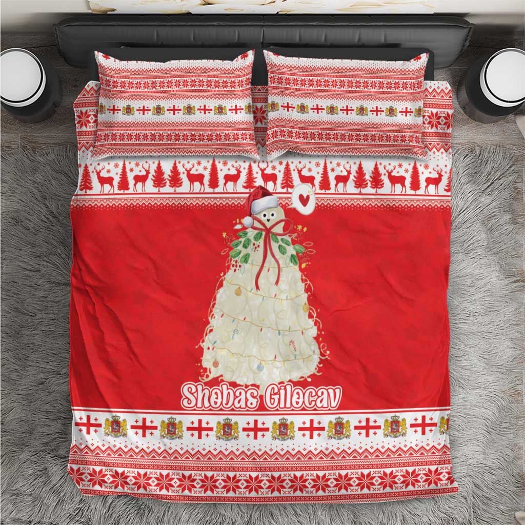 Georgia Christmas Chichilaki Bedding Set Celebrate Georgian Tradition - Wonder Print Shop
